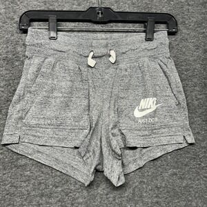 Nike Womens XS Gray Athletic‎ Gym Training Running Shorts Just Do It